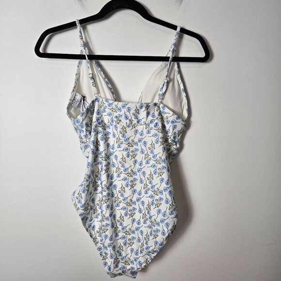 J. Crew Size 8 Plunge Halter One-Piece Swimsuit Liberty Ros Floral NEW - Picture 5 of 15